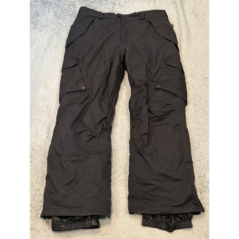 Boulder Gear Mens XL Snow Pants Black Waterproof Insulated Cargo Ski Snowboard